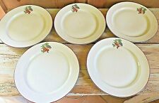 1980 PORCELLANA CIPA ITALY 5 PIATTI Buffet PIANI PIATTO  decoro RIBES 26 cm.