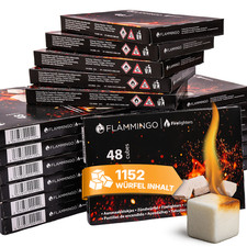 1152x Cubo Accendino per Camino Accendino a Carbone Accendino per Barbecue Accendino per Stufa