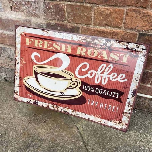 Insegna vintage caffè - insegna, tostato