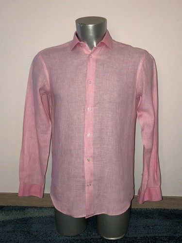 Camicia lino rosa fini - lino,
