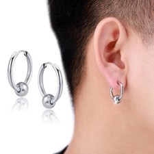 orecchini da uomo a cerchio in