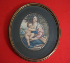 Meraviglioso Capoletto dipinto a mano devozionale Madonna con bambino Icona