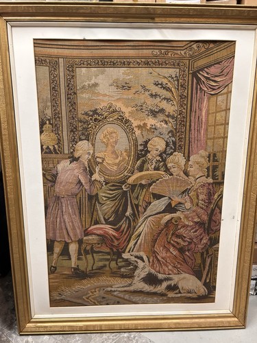 Grande arazzo antico belga con