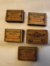  Scatole Fiammiferi Epoca Fascista / Seconda Guerra Mondiale 