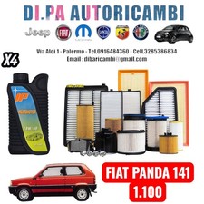 KIT TAGLIANDO FILTRO OLIO ARIA +  OLIO 15W40 FIAT PANDA (141) 1100