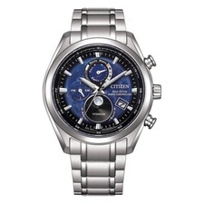 Orologio Citizen Eco-Drive Radiocontrollato Titanio Tsuki-yomi BY1010-81L NUOVO 