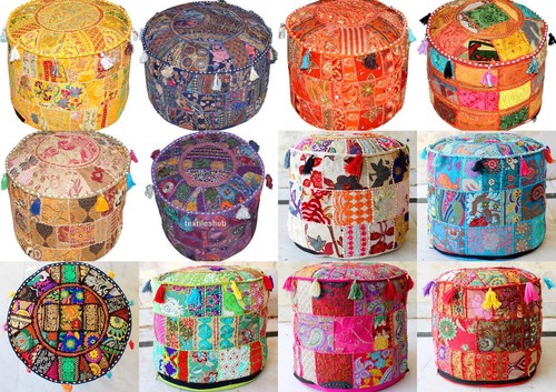 Pouf ottomano indiano fatto - , a