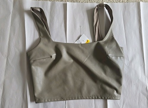 Crop top express ecopelle - crop,