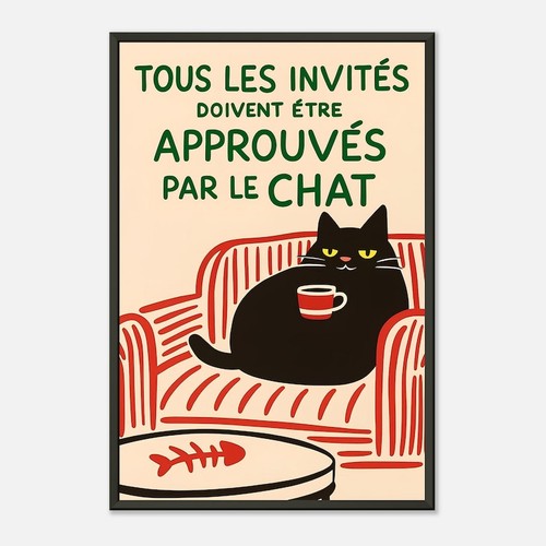 Poster gatto divertente - divertente,
