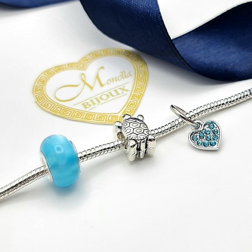 Set charm azzurri - 3,