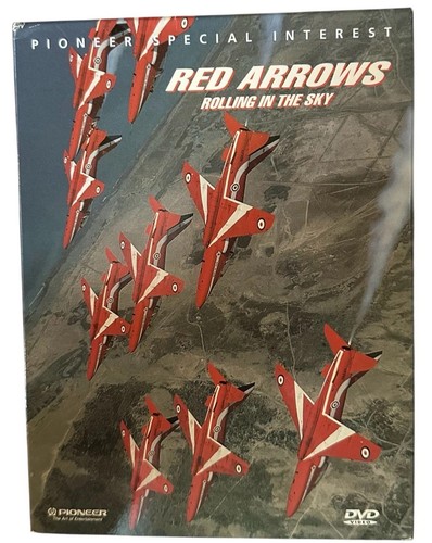 Red arrows rolling the sky - in,