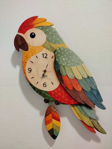 Orologio pendolo pappagallo - orologio,
