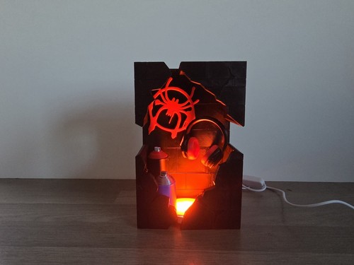 Lampada spider man miles - spider,