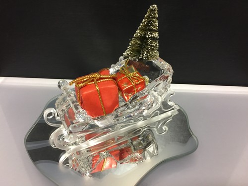 Slitta figura swarovski - slitta,