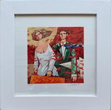 Opera incorniciata: Partenze rosse Giampaolo Talani SERIGRAFIA Firmata su Carta