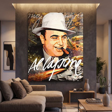 Quadro Al Capone oro pop art
