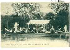TORINO 1902 - ESPOSIZIONE INT.LE D'ARTE MODERNA Ricordo...in Gondola sul Laghe  