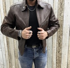 giacca in pelle uomo Replay