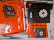 AGFA Rondinax 35U 35mm Formato Daylight Film Sviluppo Serbatoio Scatola e Istruzioni