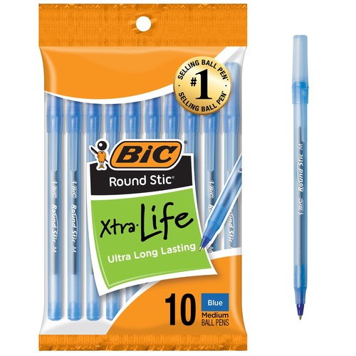 Bic round stic xtra life - bic, penne