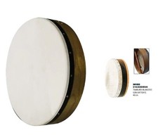 BODHRAN 16" TAMBURO ETNICO IRLANDESE 40cm CON PELLE NATURALE + BATTENTE