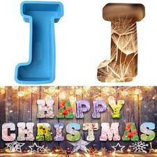 Stampi silicone alfabeto - 3d,