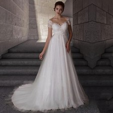 Elegante abito da sposa vita