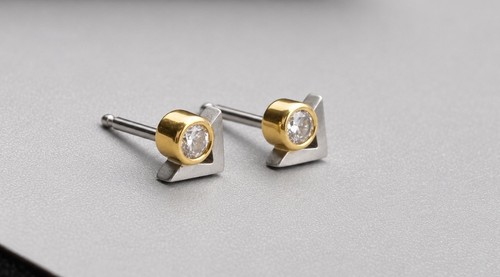 Orecchini platino 950 diamanti