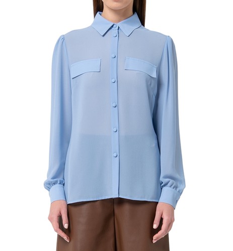 Camicia donna celeste - camicia,