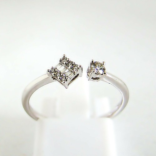 Anello oro bianco - , 750