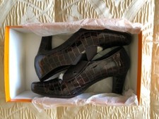 Scarpe Donna Valleverde decoltè con tacco vero cuoio - Made in Italy numero 36