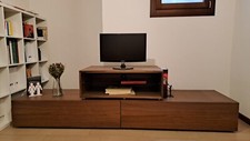 Mobile salotto porta tv in legno, marca Verardo kronos, marrone, come nuovo