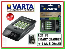 Caricabatterie x Pile Ricaricabili VARTA SMART + 4 Batterie AA stilo SOTTOCOSTO