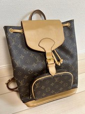 Zaino Louis Vuitton marrone scuro beige