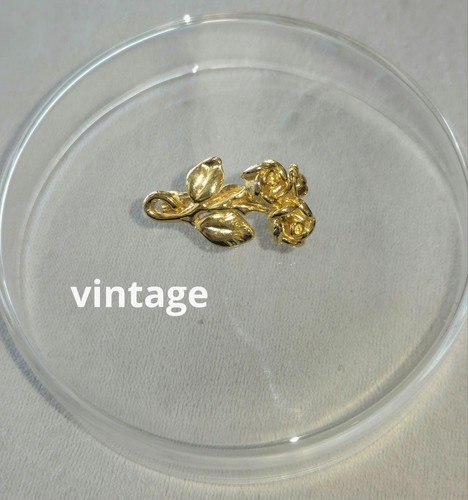 Spilla vintage fiore oro
