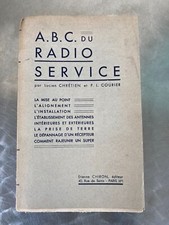 LIVRE ANCIEN ABC DU RADIO SERVICE TSF L CHRETIEN PL COURIER 1938