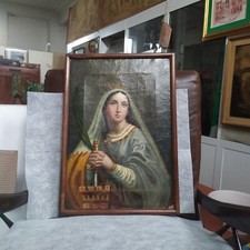 Santa BARBARA,dipinto olio su
