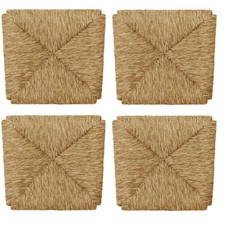Kit 4 pz Ricambio Seduta 996 in Paglia Fondo per Sedia Arte Povera 33x37cm