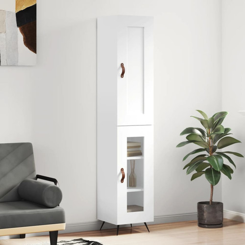 Credenza bianca 5x34x180 cm - bianca,