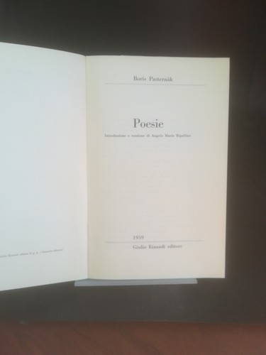 Poesie pasternak einaudi - -,