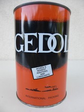 Gedol moto mix vecchia lattina olio motore vintage motor oil can