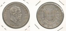 VITTORIO EMANUELE II - 5 Lire