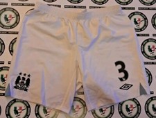 3 MANCHESTER CITY UMBRO SHORTS PANTALONCINI CALCIO FOOTBALL SOCCER SHIRT MAGLIA 
