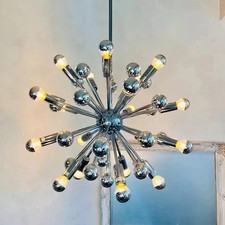 Lampadario sputnik cromato - sputnik,