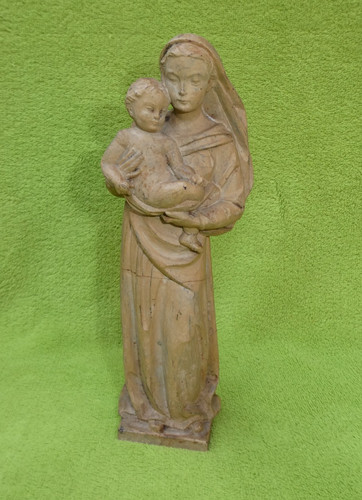 Antica statuina madonna con - madonna,