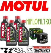 KIT TAGLIANDO 4 LT OLIO MOTUL 5100 10W40 + FILTRO HONDA 650 AFRICA TWIN 1989