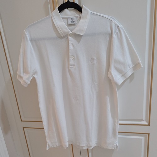 Polo uomo burberry bianca - burberry,