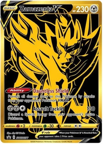 Zamazenta swsh077 gold promo - v,