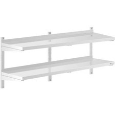 Mensola acciaio inox doppia - inox,