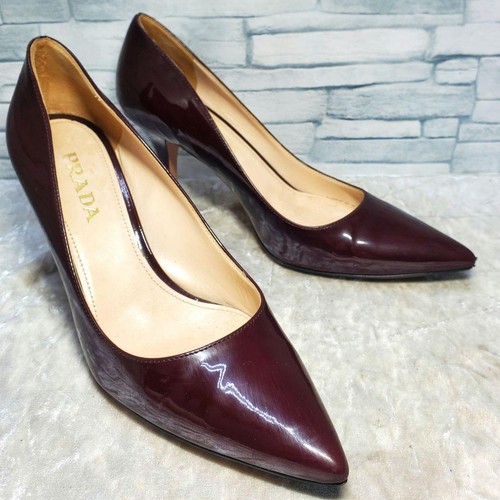 Prada decolte tacco bordeaux